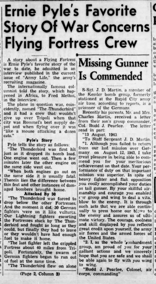 Clipping from Rapid City Journal